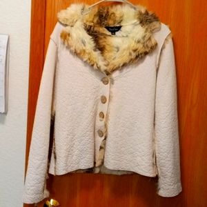 🐘 Elephant fur button up jacket